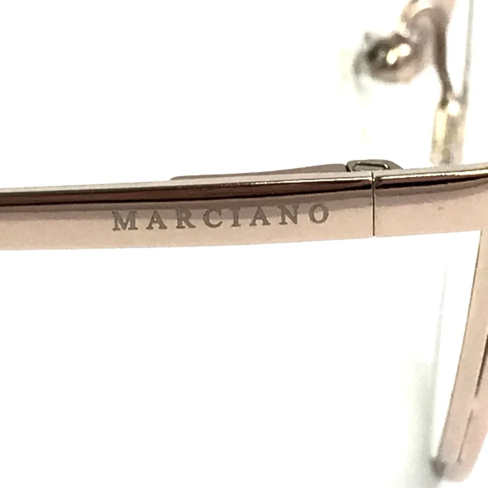 Marciano Eyeglasses Frames GM0343 028 Black Gold Cat Eye Sparkly 50-17-135